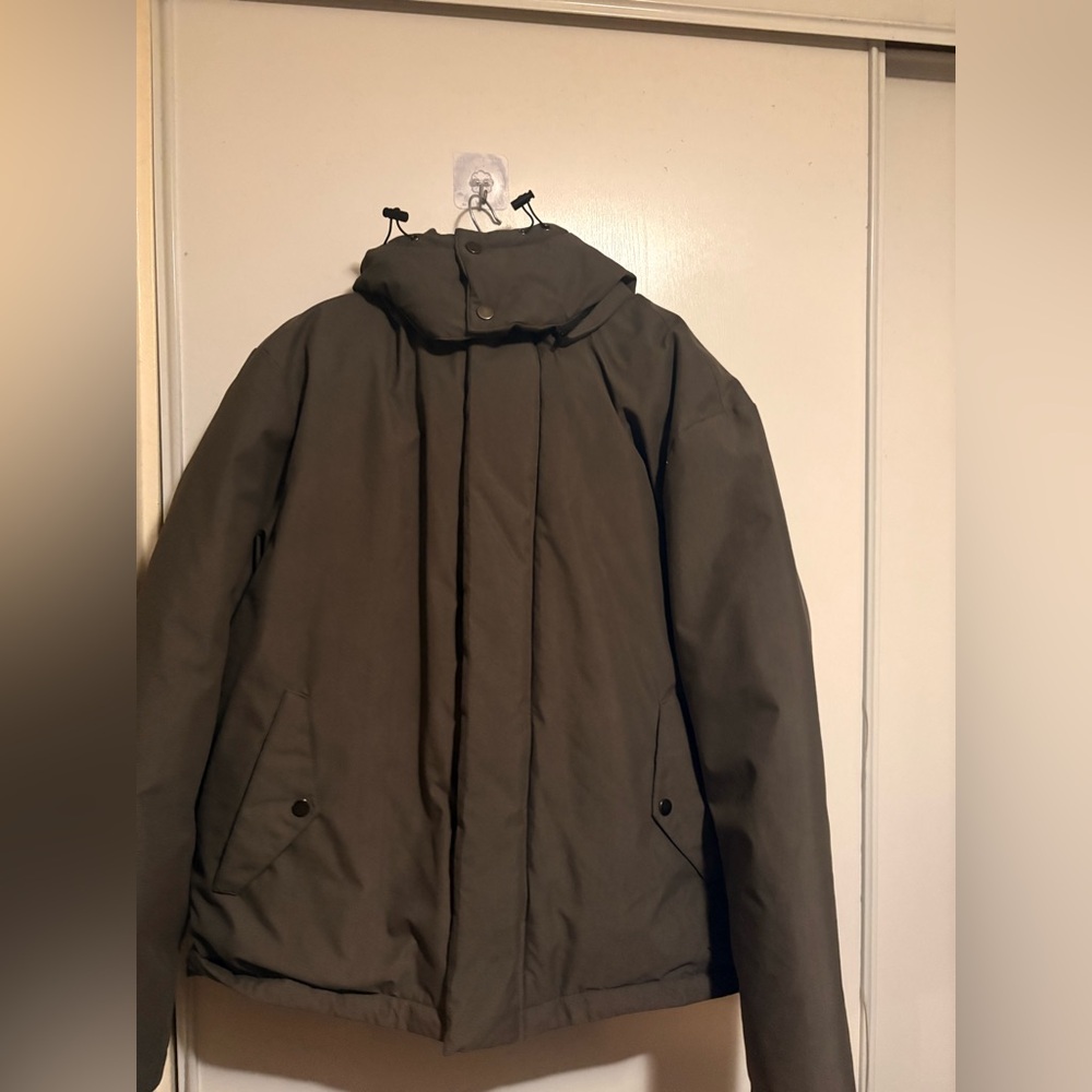 Men's  Gray Hooded Jacket
